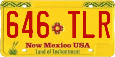 NM license plate 646TLR