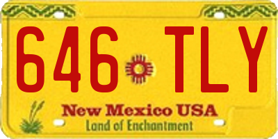 NM license plate 646TLY