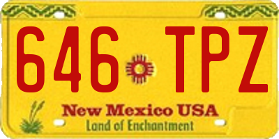 NM license plate 646TPZ