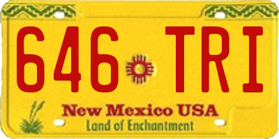 NM license plate 646TRI