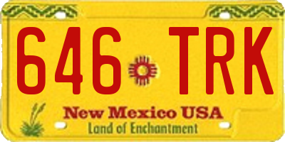 NM license plate 646TRK