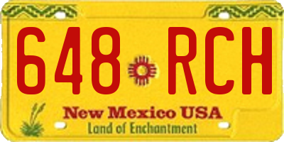 NM license plate 648RCH