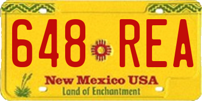 NM license plate 648REA