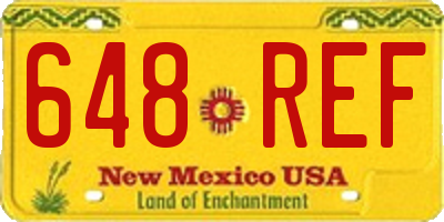 NM license plate 648REF