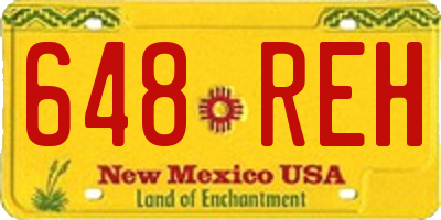 NM license plate 648REH