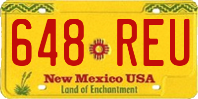 NM license plate 648REU