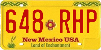 NM license plate 648RHP