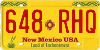 NM license plate 648RHQ