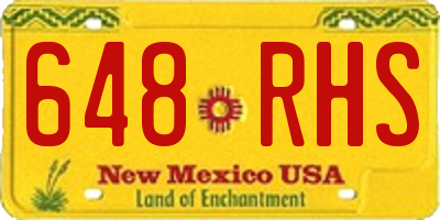NM license plate 648RHS