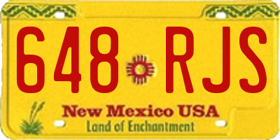 NM license plate 648RJS