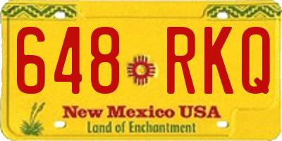 NM license plate 648RKQ