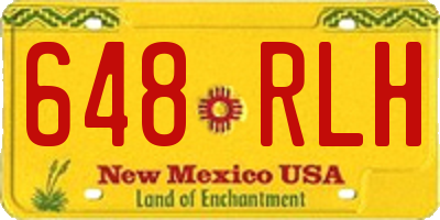 NM license plate 648RLH