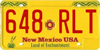 NM license plate 648RLT