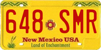 NM license plate 648SMR