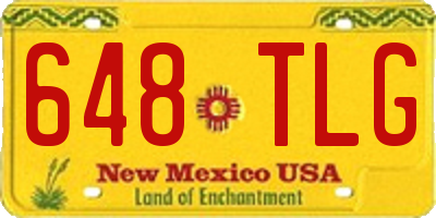 NM license plate 648TLG