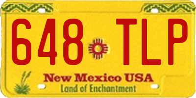 NM license plate 648TLP