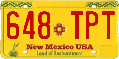 NM license plate 648TPT