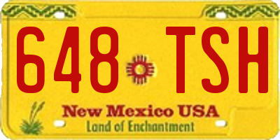 NM license plate 648TSH