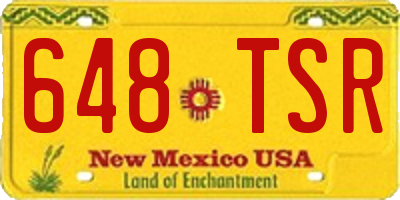NM license plate 648TSR