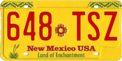 NM license plate 648TSZ