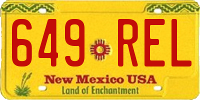 NM license plate 649REL
