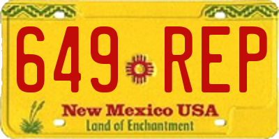 NM license plate 649REP