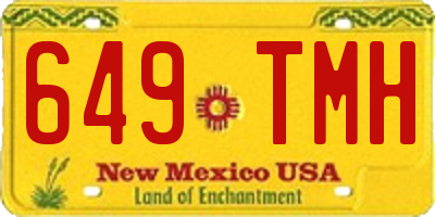 NM license plate 649TMH