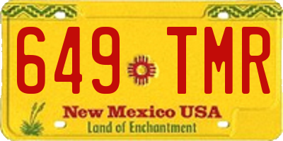 NM license plate 649TMR