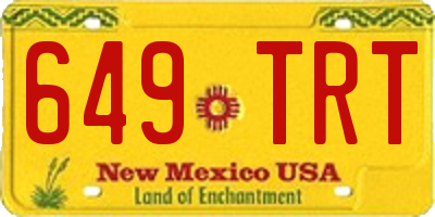 NM license plate 649TRT