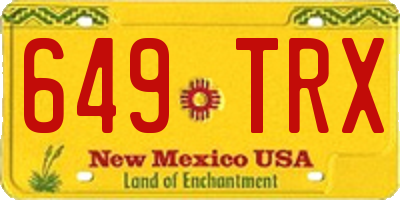 NM license plate 649TRX