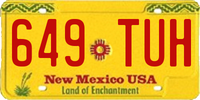 NM license plate 649TUH