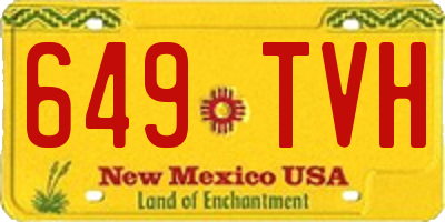 NM license plate 649TVH
