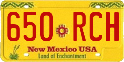 NM license plate 650RCH