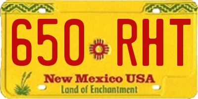 NM license plate 650RHT