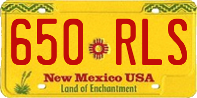 NM license plate 650RLS
