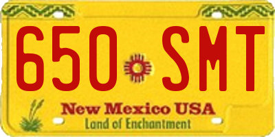 NM license plate 650SMT