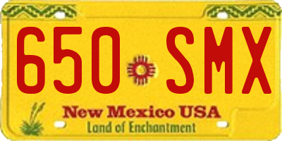 NM license plate 650SMX