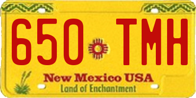 NM license plate 650TMH