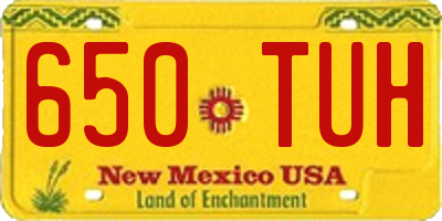 NM license plate 650TUH