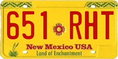 NM license plate 651RHT