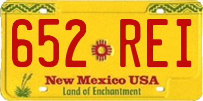 NM license plate 652REI