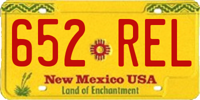 NM license plate 652REL