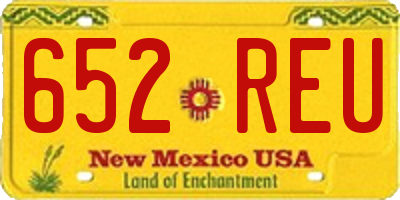 NM license plate 652REU