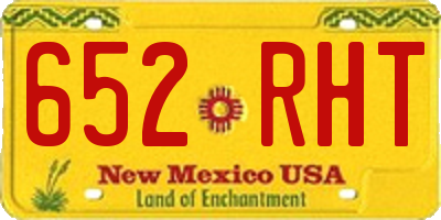 NM license plate 652RHT