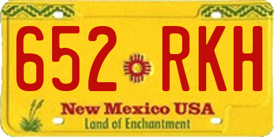 NM license plate 652RKH
