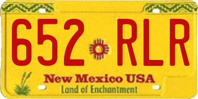 NM license plate 652RLR