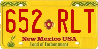 NM license plate 652RLT
