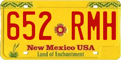 NM license plate 652RMH
