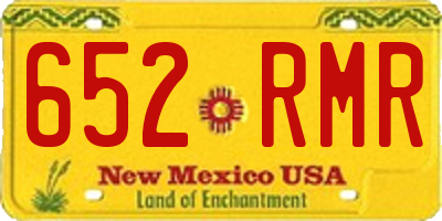NM license plate 652RMR