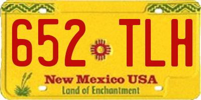 NM license plate 652TLH